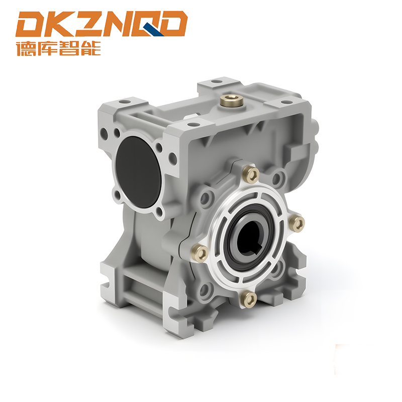 Riduttore di velocità con flangia di uscita rotonda in alluminio serie NMRV